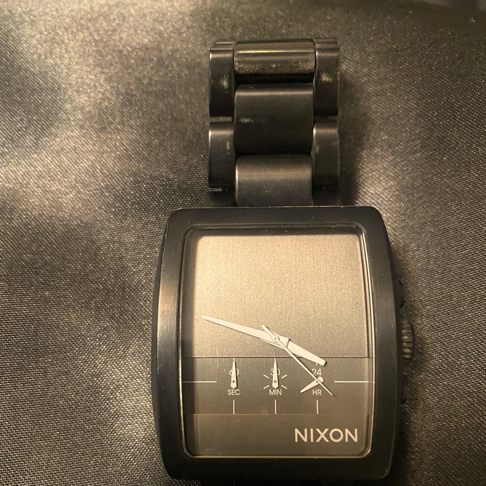 Nixon Axis Black Chonograph Watch